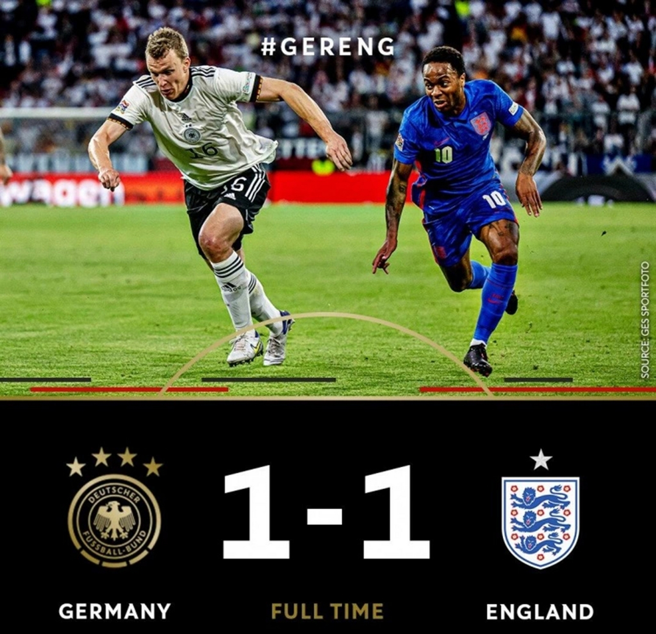 英格兰惨败德国，遭淘汰出局欧国联的简单介绍